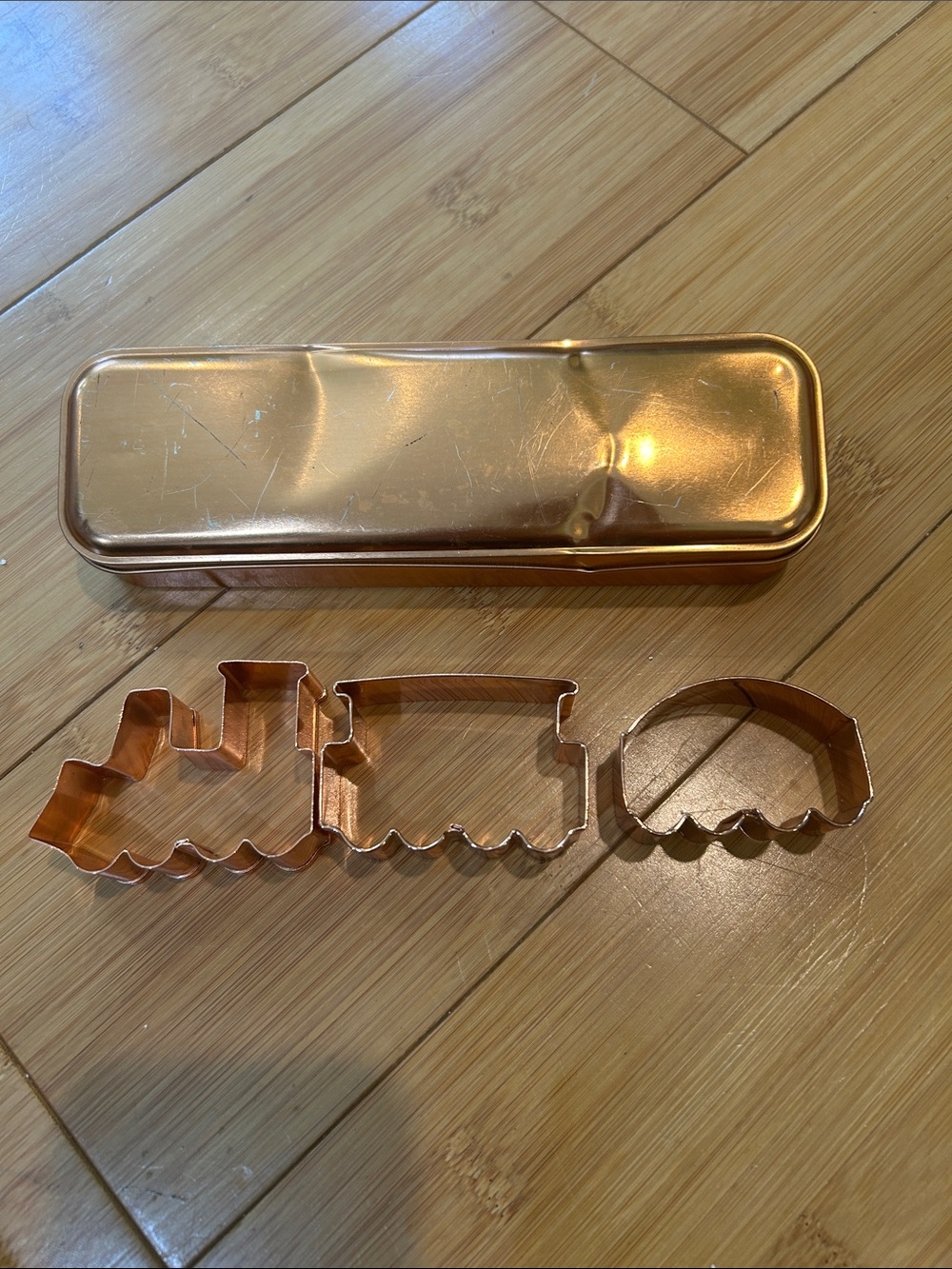 Williams Sonoma Copper Train Cookie Cutter Set